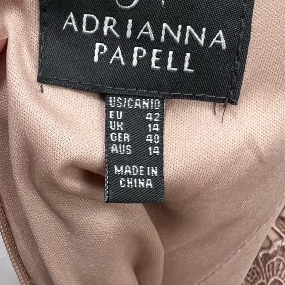 NWOT Adrianna Papell Lace Illusion Dress - Picture 5 of 8